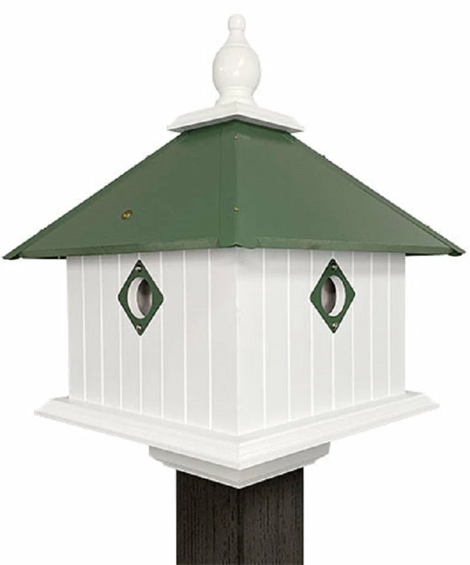 Carriage Bird House With Spruce Green Roof 3 Carriage Bird House With Spruce Green Roof