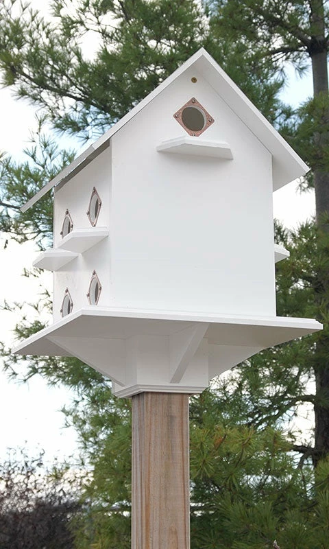 Purple Martin Mansion With Hammered Copper Colored Roof 4 Purple Martin Mansion With Hammered Copper Colored Roof - Image 2