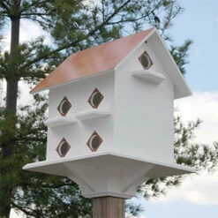 Purple Martin Mansion With Hammered Copper Colored Roof