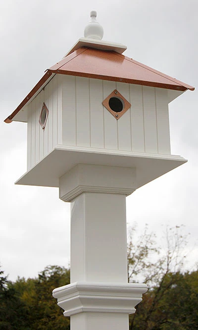 Carriage Bird House And Decorative Mounting Post 3 Carriage Bird House And Decorative Mounting Post