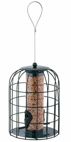 ESSCHERT DESIGN Caged Tube Bird Feeder