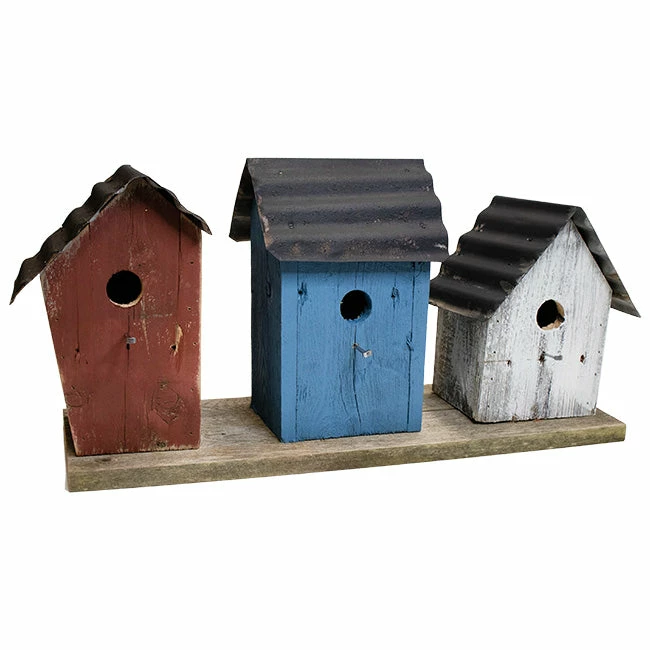 Patriotic Union Trio Bird House 3 Patriotic Union Trio Bird House