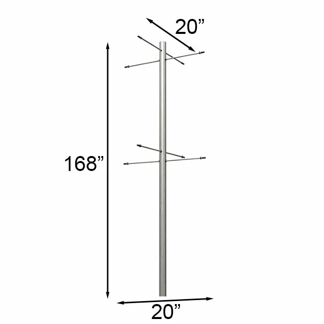 Wild Bird Lover's Aluminum Pole For 8 Gourds, 4 Over 4 5 Wild Bird Lover's Aluminum Pole For 8 Gourds, 4 Over 4 - Image 3
