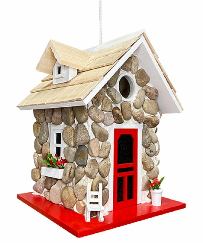 Guest Cottage Stone Bird House 3 Guest Cottage Stone Bird House