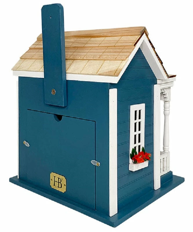 Bristol Cottage Bird House, Blue 5 Bristol Cottage Bird House, Blue - Image 3