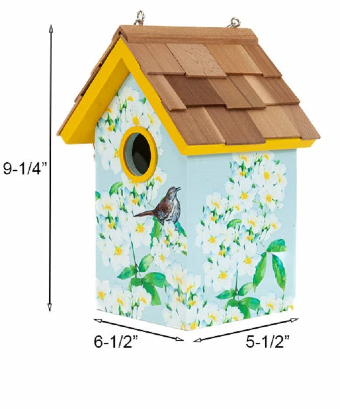 Alabama Camellia Cottage Bird House 4 Alabama Camellia Cottage Bird House - Image 2