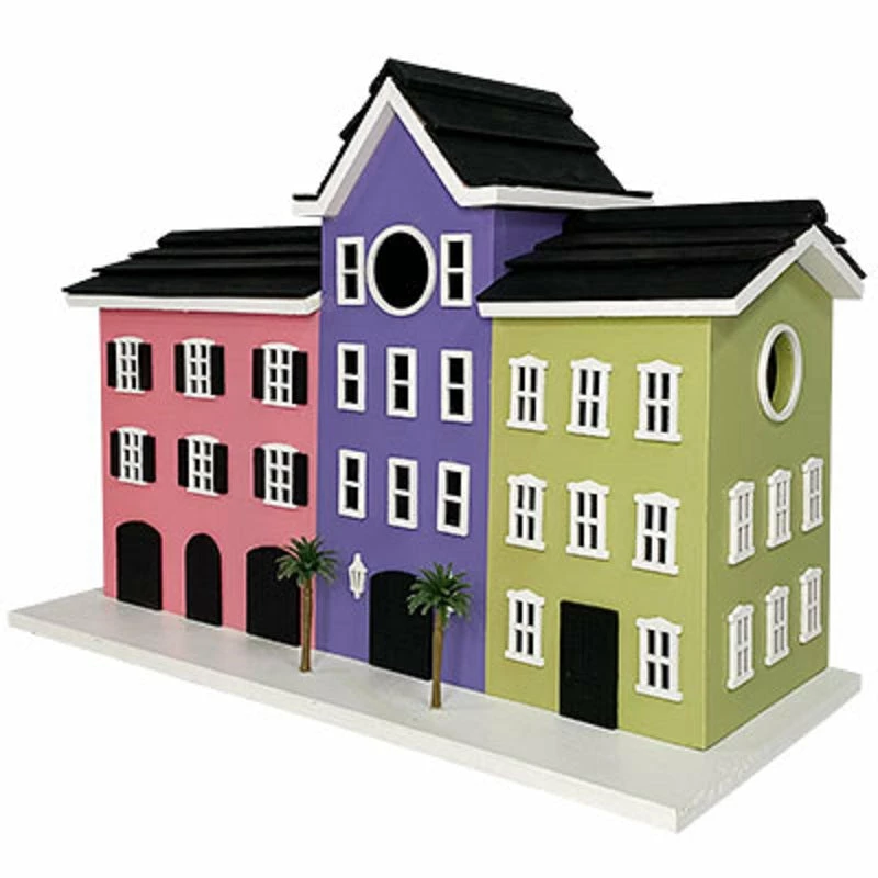 Charleston Rainbow Row House Bird House 3 Charleston Rainbow Row House Bird House