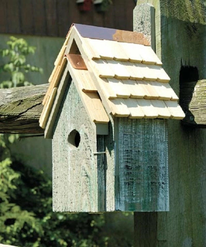 Bluebird Manor Bird House, Grey 3 Bluebird Manor Bird House, Grey