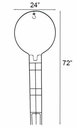 Trellis Hanger With Hummingbird Swing, Black, 72"H -US Poultry Supplies Sales Store WDL 24961 DIM 480x800 1f66a716 cb57 497a b78d c76f1b8b0391