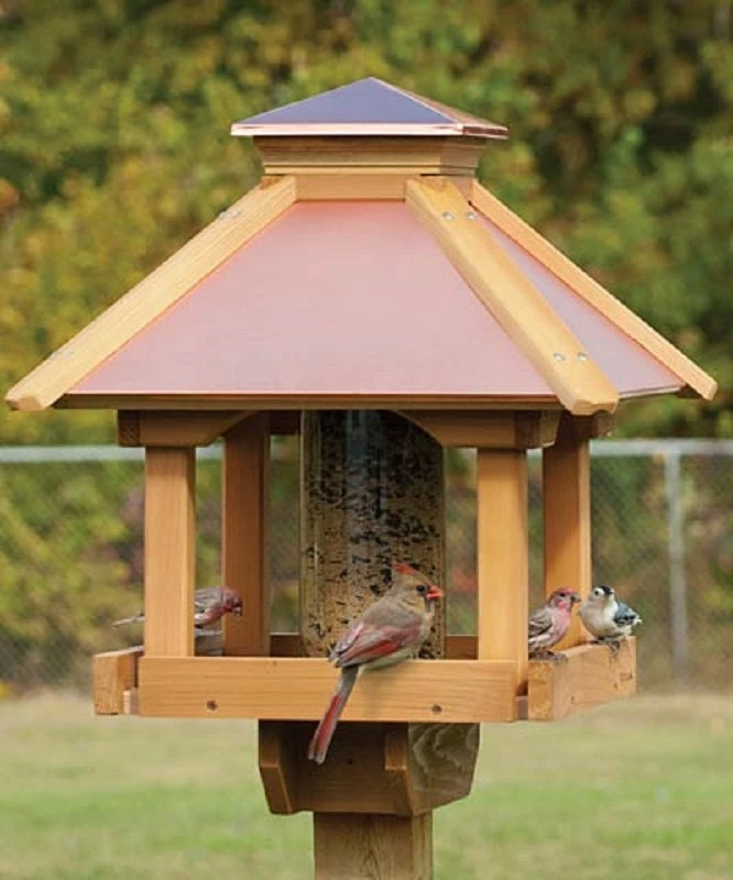 Large Coppertop Gazebo Bird Feeder 3 Large Coppertop Gazebo Bird Feeder