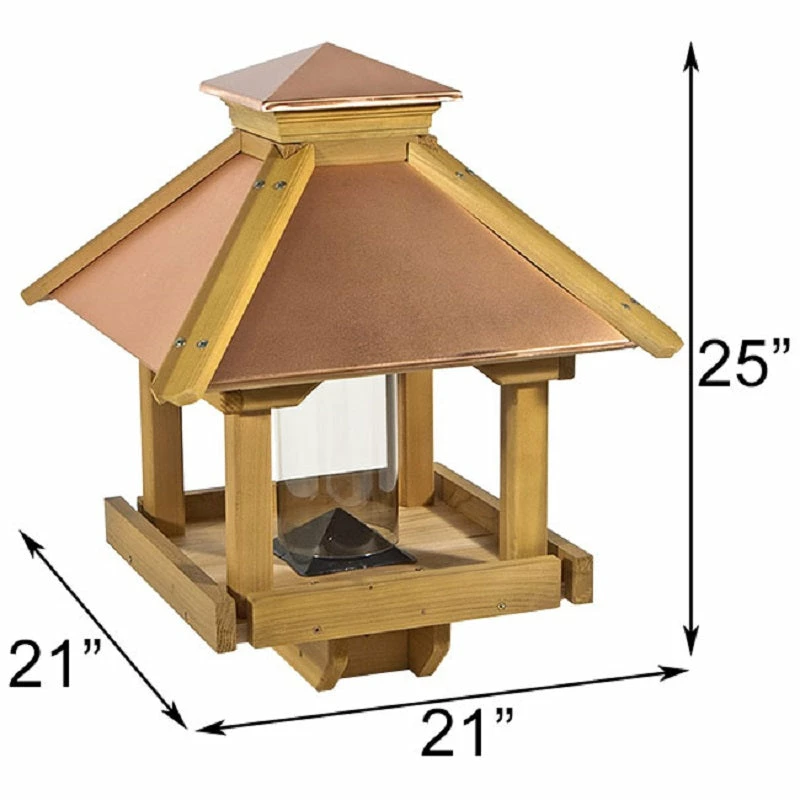 Large Coppertop Gazebo Bird Feeder 4 Large Coppertop Gazebo Bird Feeder - Image 2
