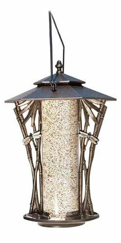 Silhouette French Bronze Colored Bird Feeder