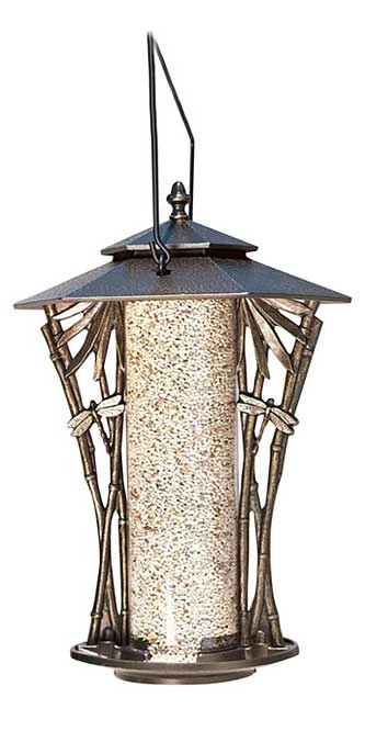 Silhouette French Bronze Colored Bird Feeder 3 Silhouette French Bronze Colored Bird Feeder