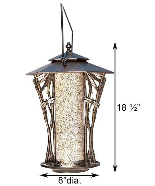 Silhouette French Bronze Colored Bird Feeder 4 Silhouette French Bronze Colored Bird Feeder - Image 2
