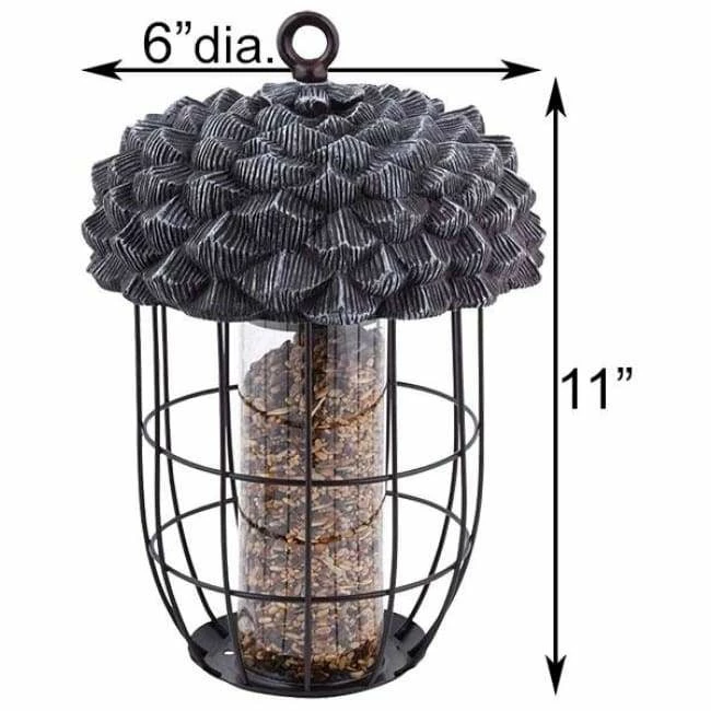 ESSCHERT DESIGN Acorn Silo Bird Feeder 4 ESSCHERT DESIGN Acorn Silo Bird Feeder - Image 2