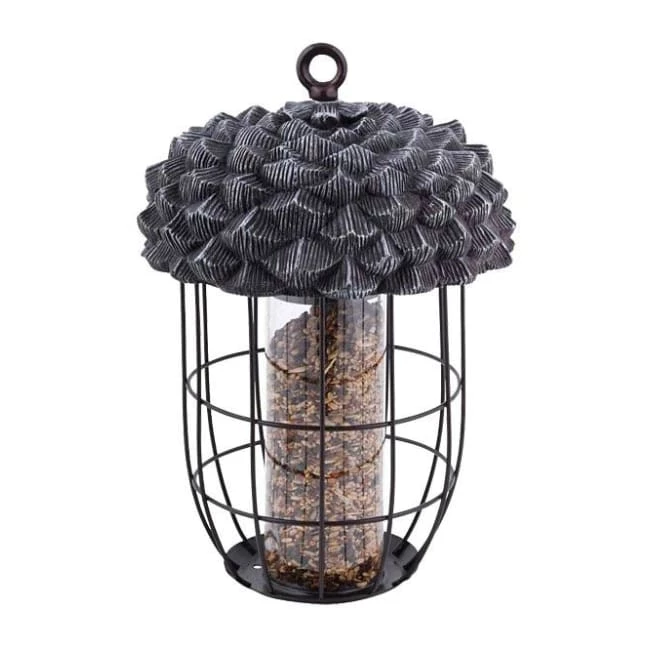 ESSCHERT DESIGN Acorn Silo Bird Feeder 3 ESSCHERT DESIGN Acorn Silo Bird Feeder
