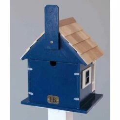 Anchor Cottage Navy Blue Bird House 7 Anchor Cottage Navy Blue Bird House -US Poultry Supplies Sales Store anchor cottage navy blue bird house 25 01 50 00 home bazaar birdhousesandbaths 401