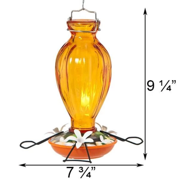 Audubon Fluted Glass Oriole Feeder 4 Audubon Fluted Glass Oriole Feeder - Image 2
