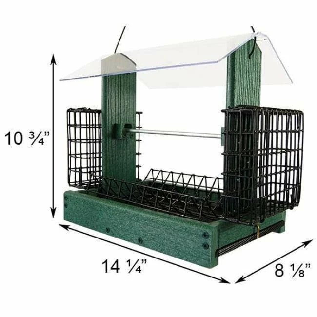 Audubon Going Green 5-in-1 Green Bird Feeder 4 Audubon Going Green 5-in-1 Green Bird Feeder - Image 2