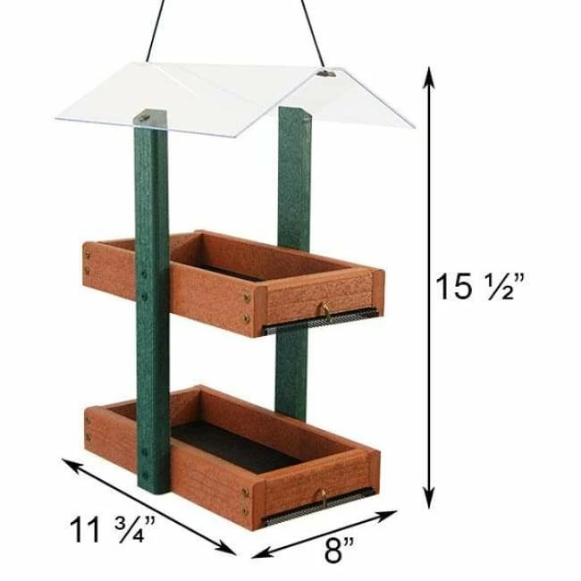 Audubon Going Green Double Platform Bird Feeder 4 Audubon Going Green Double Platform Bird Feeder - Image 2