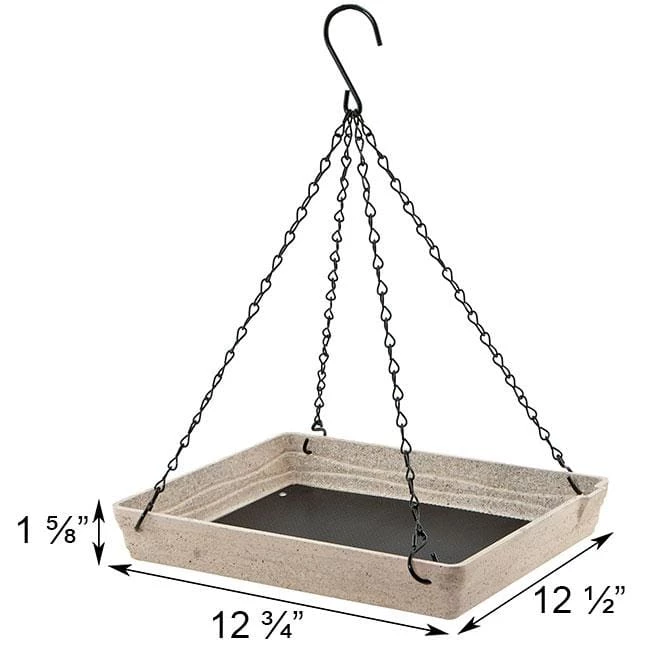 Audubon Plant Fiber-Based Premium Hanging Platform Feeder 4 Audubon Plant Fiber-Based Premium Hanging Platform Feeder - Image 2