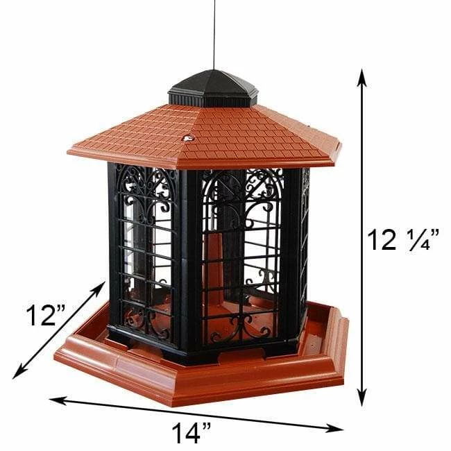 Audubon Rustica Italia Gazebo Bird Feeder 4 Audubon Rustica Italia Gazebo Bird Feeder - Image 2