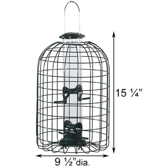 Audubon Squirrel-Resistant Caged Tube Bird Feeder 4 Audubon Squirrel-Resistant Caged Tube Bird Feeder - Image 2