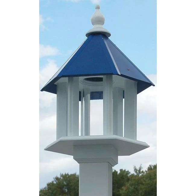 Azalea Bird Feeder With Cobalt Blue Roof 3 Azalea Bird Feeder With Cobalt Blue Roof
