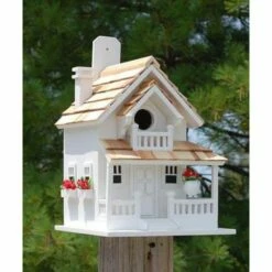 Backyard Cottage Bird House, White 7 Backyard Cottage Bird House, White -US Poultry Supplies Sales Store backyard cottage white bird house 25 01 50 00 home bazaar birdhousesandbaths 691