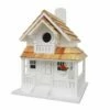 Backyard Cottage Bird House, White 2 Backyard Cottage Bird House, White -US Poultry Supplies Sales Store backyard cottage white bird house 25 01 50 00 home bazaar birdhousesandbaths 765