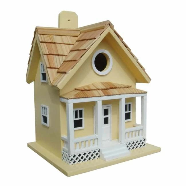 Beachside Cottage Bird House, Yellow 2 Beachside Cottage Bird House, Yellow