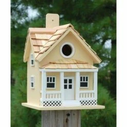 Beachside Cottage Bird House, Yellow 6 Beachside Cottage Bird House, Yellow -US Poultry Supplies Sales Store beachside cottage yellow bird house 25 01 50 00 home bazaar birdhousesandbaths 672