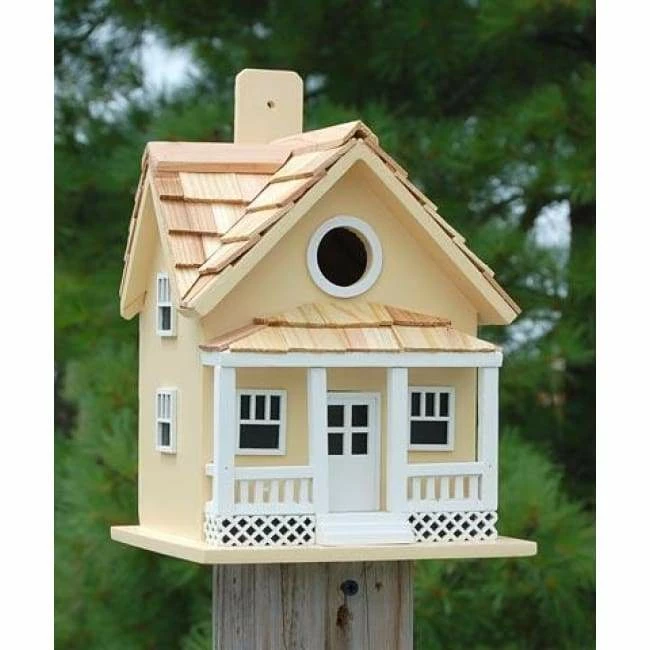 Beachside Cottage Bird House, Yellow 4 Beachside Cottage Bird House, Yellow - Image 3