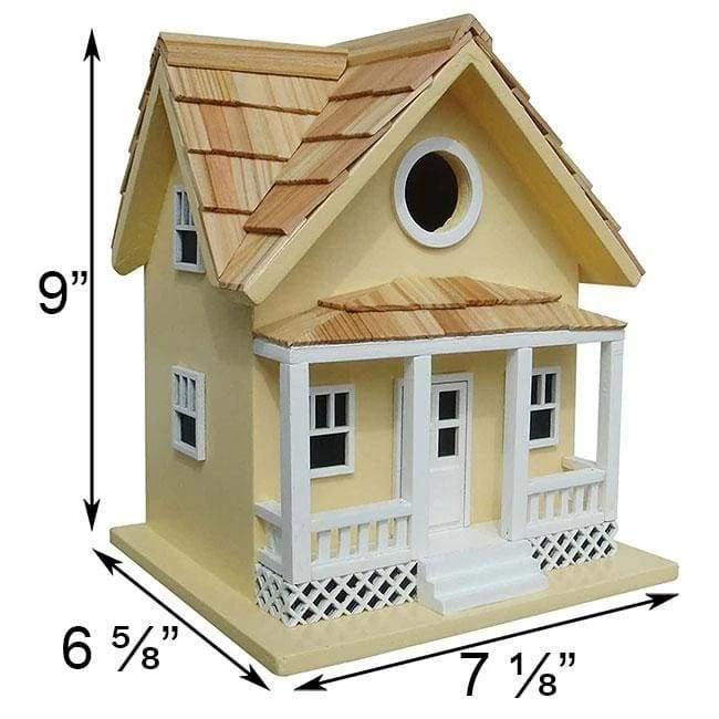 Beachside Cottage Bird House, Yellow 3 Beachside Cottage Bird House, Yellow - Image 2