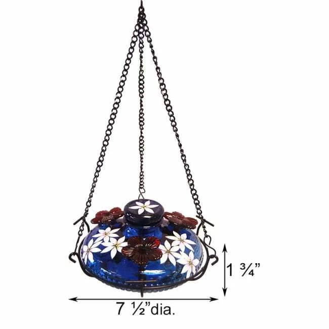 Bloom Botanica Hummingbird Feeder With Perch, Blue 4 Bloom Botanica Hummingbird Feeder With Perch, Blue - Image 2