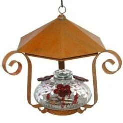 Bloom Shelter Botanica Hummingbird Feeder, Clear