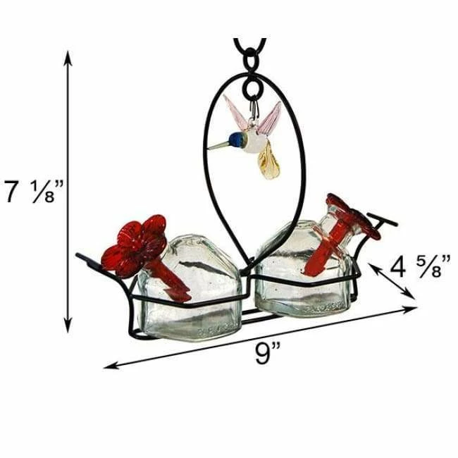 Bouquet-2 Deluxe Hummingbird Feeder With Ornament 4 Bouquet-2 Deluxe Hummingbird Feeder With Ornament - Image 2
