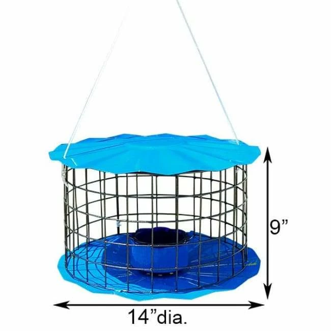 Caged Bluebird Feeder, Blue 4 Caged Bluebird Feeder, Blue - Image 2