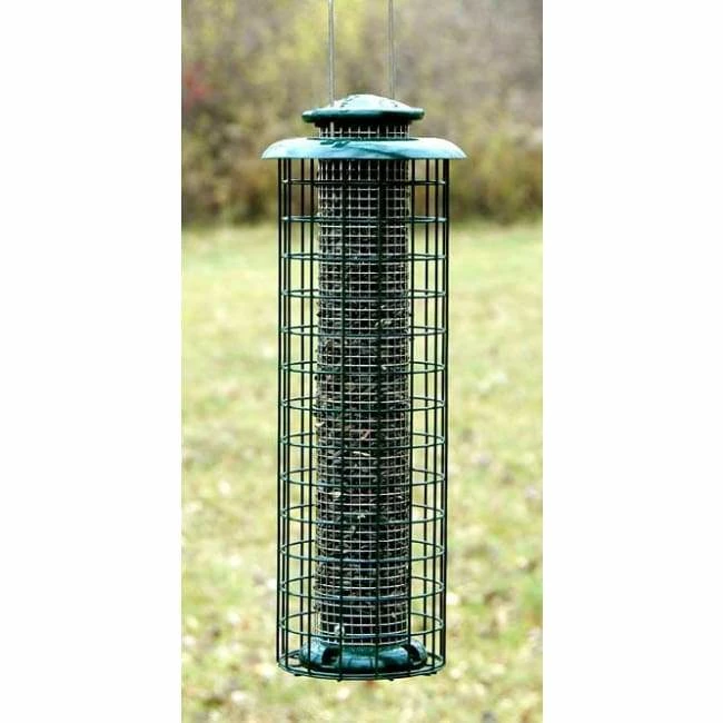 Caged Screen Tube Bird Feeder 3 Caged Screen Tube Bird Feeder