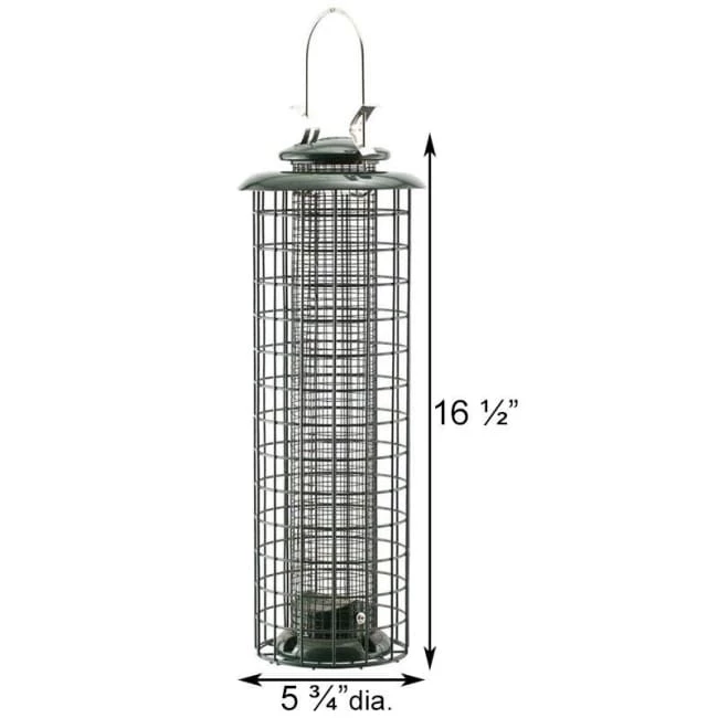 Caged Screen Tube Bird Feeder 4 Caged Screen Tube Bird Feeder - Image 2