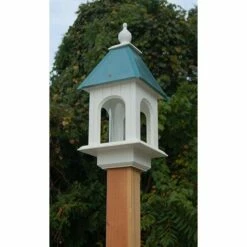 Camellia Bird Feeder With Verdigris Roof