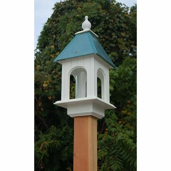 Camellia Bird Feeder With Verdigris Roof 3 Camellia Bird Feeder With Verdigris Roof