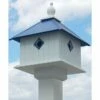 Carriage Bird House With Cobolt Blue Roof 2 Carriage Bird House With Cobolt Blue Roof -US Poultry Supplies Sales Store carriage bird house cobolt blue roof 150 01 175 00 wing prayer birdhousesandbaths 408