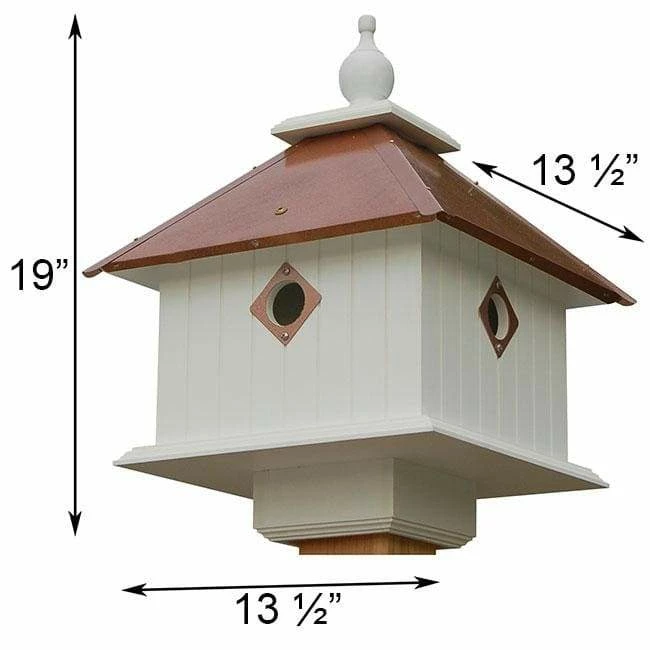 Carriage Bird House With Hammered Copper Colored Metal Roof 4 Carriage Bird House With Hammered Copper Colored Metal Roof - Image 2