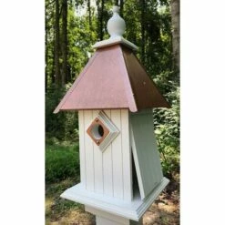 Cathedral Bird House With Hammered Copper Colored Metal Roof 7 Cathedral Bird House With Hammered Copper Colored Metal Roof -US Poultry Supplies Sales Store cathedral bird house hammered copper colored metal roof 125 01 150 00 wing prayer birdhousesandbaths 509