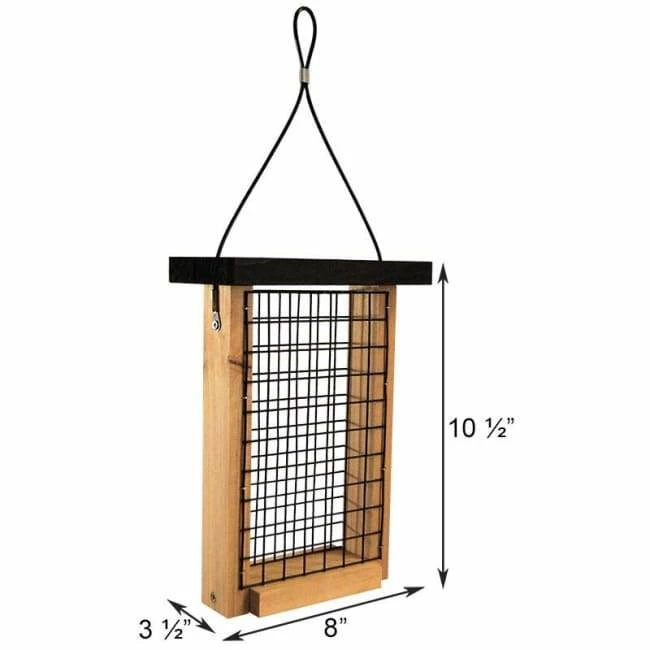 Cedar Double Suet Feeder 4 Cedar Double Suet Feeder - Image 2