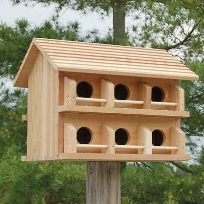 Purple Martin House With Round Entrance Holes - 12 Rooms 3 Purple Martin House With Round Entrance Holes - 12 Rooms
