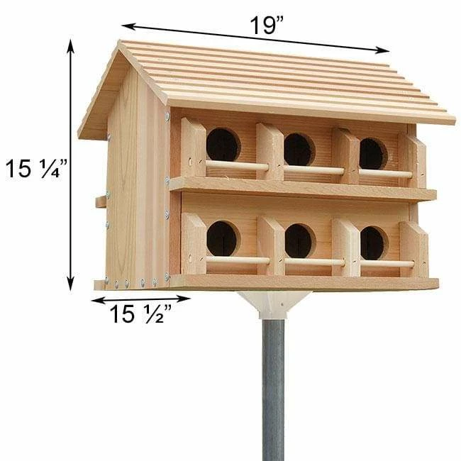 Purple Martin House With Round Entrance Holes - 12 Rooms 4 Purple Martin House With Round Entrance Holes - 12 Rooms - Image 2