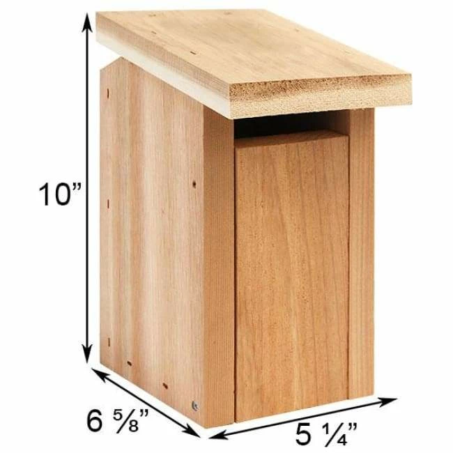 Cedar Sparrow-Resistant Bluebird House 4 Cedar Sparrow-Resistant Bluebird House - Image 2