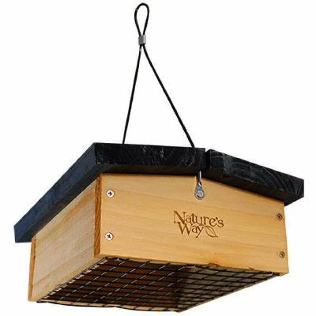 Cedar Upside-Down Large Seed Cake Feeder 3 Cedar Upside-Down Large Seed Cake Feeder